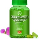 Gummées de chardon de lait, purifier le foie Gummy, suppléments biologiques de détox du foie pour les hommes et les femmes - 60 Gummées (60 Nombre (paquet de 1))