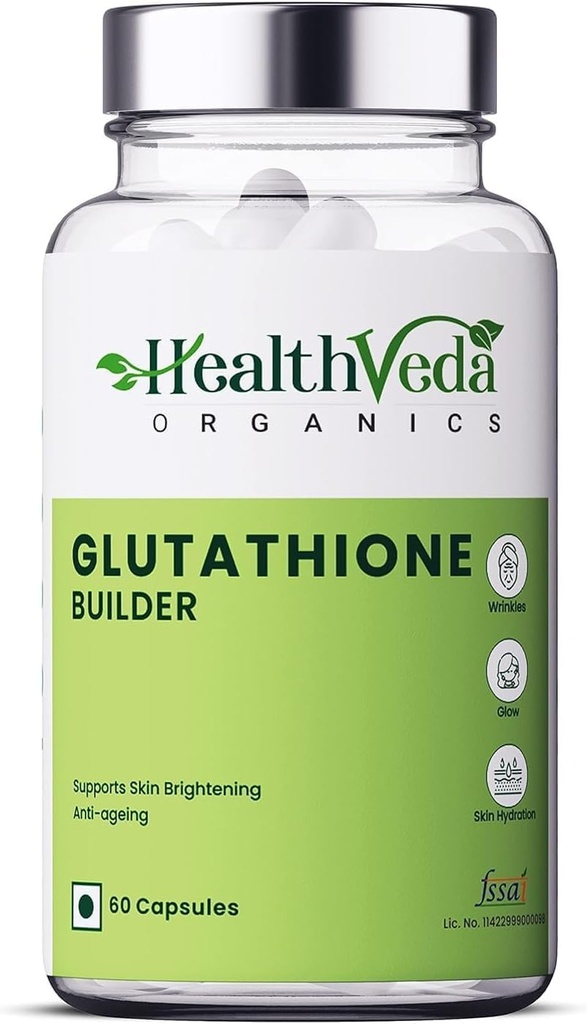 Senta Pflanzen basierte Glutathione Builder | 60 Veg Capsules| Antioxidante Unterstützung für Anti-Ageing, jugendlich & Aufhellende Haut| für Männer & Frauen