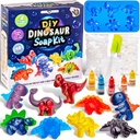 Original Schreibwaren Dinoosaur Seifenherstellung Kit für Kinder, DIY Seifen Kit mit Dino geformten Trays, Seifenbasis, Tintenfarben und Duftstoffe, Fun Educational Science Kits für Jungen und Mädchen, Creative Kids Toys