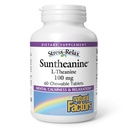 Facteurs naturels Suntheanine L-Theanine 100 mg - Supplément santé pour une perspective calme - Supplément L-Theanine soutient le sommeil relaxant et aide contre la somnolence - 60 comprimés à croquer (30 portions)