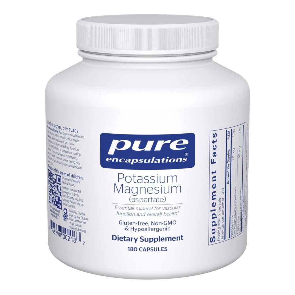 Encapsulations pures Magnésium potassique (Aspartate)