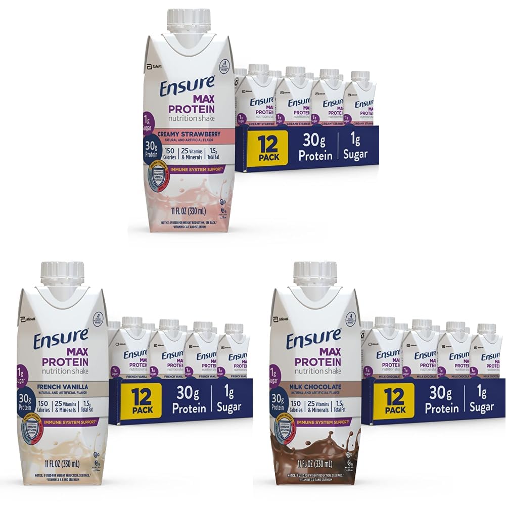Gewährleistung Max Protein Nutrition Shake, 11 fl oz, 12 Count & Max Protein Nutrition Shake, 11 fl oz (Pack von 12) & Max Protein Nutrition Shake mit 30g Protein, 1g Zucker, 11 Fl Oz (Pack von 12)