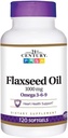 ikj Huile de lin Omega 3-6-9 Complément alimentaire Softgels 1000mg 120 ct