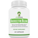 Complexe VitaMonk Quercetin - 3 Formes Bioactives de Quercetin - Isoquercetin, Quercetin Dihydrate et Quercetin Phytosome - pour Absorption Supérieure - Quercetin 500mg Capsules - Quercetin avec Bromelain