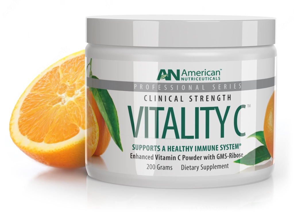 Amerikanische Nutriceuticals - Vitamin C Pulver - Ergänzung für Immununterstützung - Natürlich, Zuckerfrei -Nicht-Acidic - 4000mg