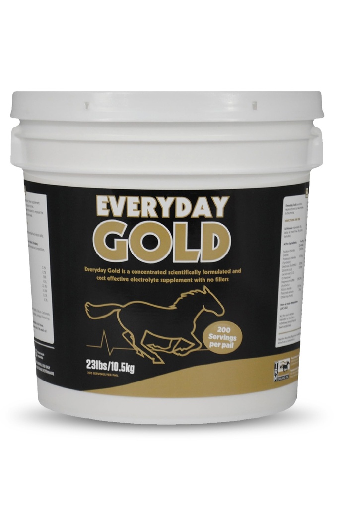 TRM Täglich Gold Elektrolyt Pferdeergänzung für Leistung und Erholung | Natrium, Kalium, Magnesium, Calcium - 22 lb (10kg) - 22 lb