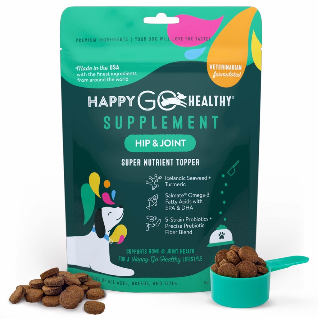 Hip & Joint Supplements for Dogs | Hilft Joint Health & Mobility Support für Recovering und Senior Dogs | Natural Ingredients, Tasty Kibble Dog Food Topper | 21 Count Pack