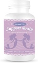 M.U Magic Brain Formula Mermaid USA Support Brain Memory Focus Clarity Energy and Sleep -Green and Natural Non-GMO 90Capsules