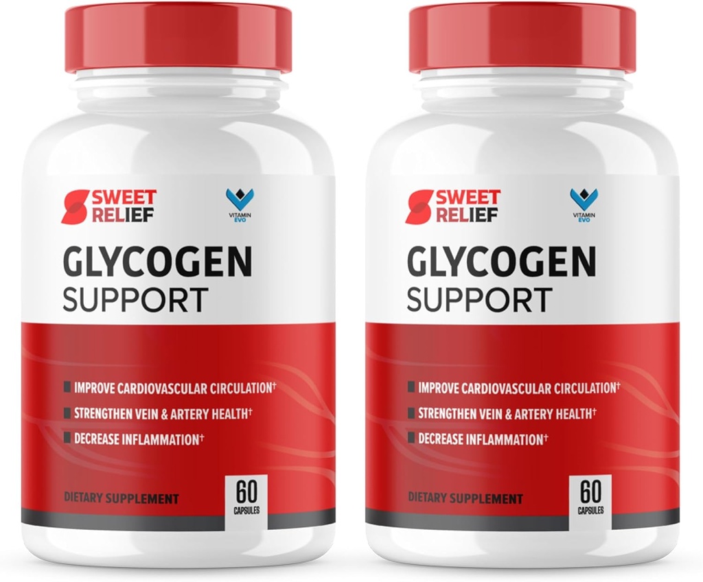 (2 Pack) Sweet Relief Glycogen Support - SweetRelief Blood Vessel Cleaner, Sweet Relief Capsules, Advanced Formula for Overall Wellness, Sweet Relief Bewertungen (120 Kapseln) 2 Monate Versorgung