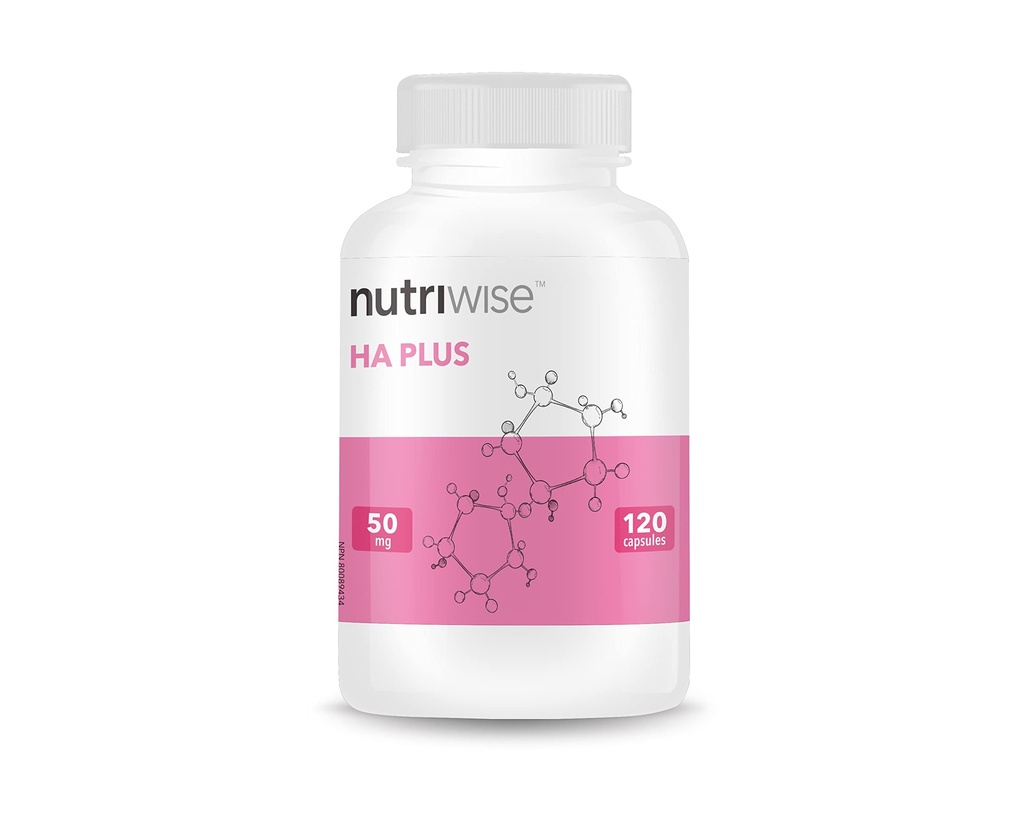 Nutriwise HA Plus Hohe Potenz Hyaluronsäure + Collagen 120 Kapseln