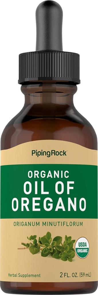 Huile de roche piquante de gouttes liquides organiques d'Oregano