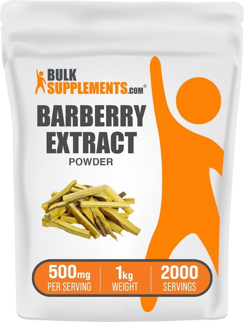 BulkSupplements.com Poudre d'extrait de baies - Sypplement de baies, supplément à base de plantes - Vegan & Gluten Free, 500mg par portion, 1kg (2,2 lbs) (paquet de 1)