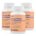 Curist Generic Levocetirizine Dihydrochlorid 5mg Bulk (270 Tabletten), Allergy Pillen, 24 Hour Allergy Relief - Allergiemedizin (3 Packungen von 90 Tabletten)