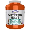 NOW Foods Sports Nutrition, Whey Protein Isolate, 25 G Mit BCAAs, Creamy Chocolate Powder, 5-Pound