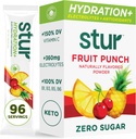 Stur Electrolytes Packs d'hydratation en poudre de fruits Punch de sucre sans saveur d'eau pour la récupération de l'entraînement.