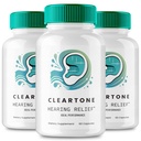 Cleartone Tinnitus Relief for Ringing Ears Capsules, Cleartone Ear Pills Supplement, Clear Tone Tinnitus Treatment, Calming Ear Ringing Relief - Maximum Strength, Cleartone Reviews (3 Pack)