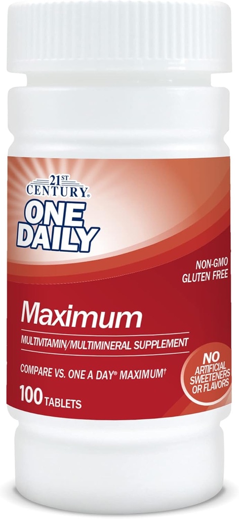 21st Century One Daily Maximum Tablets, 100 Count (Pack von 3)