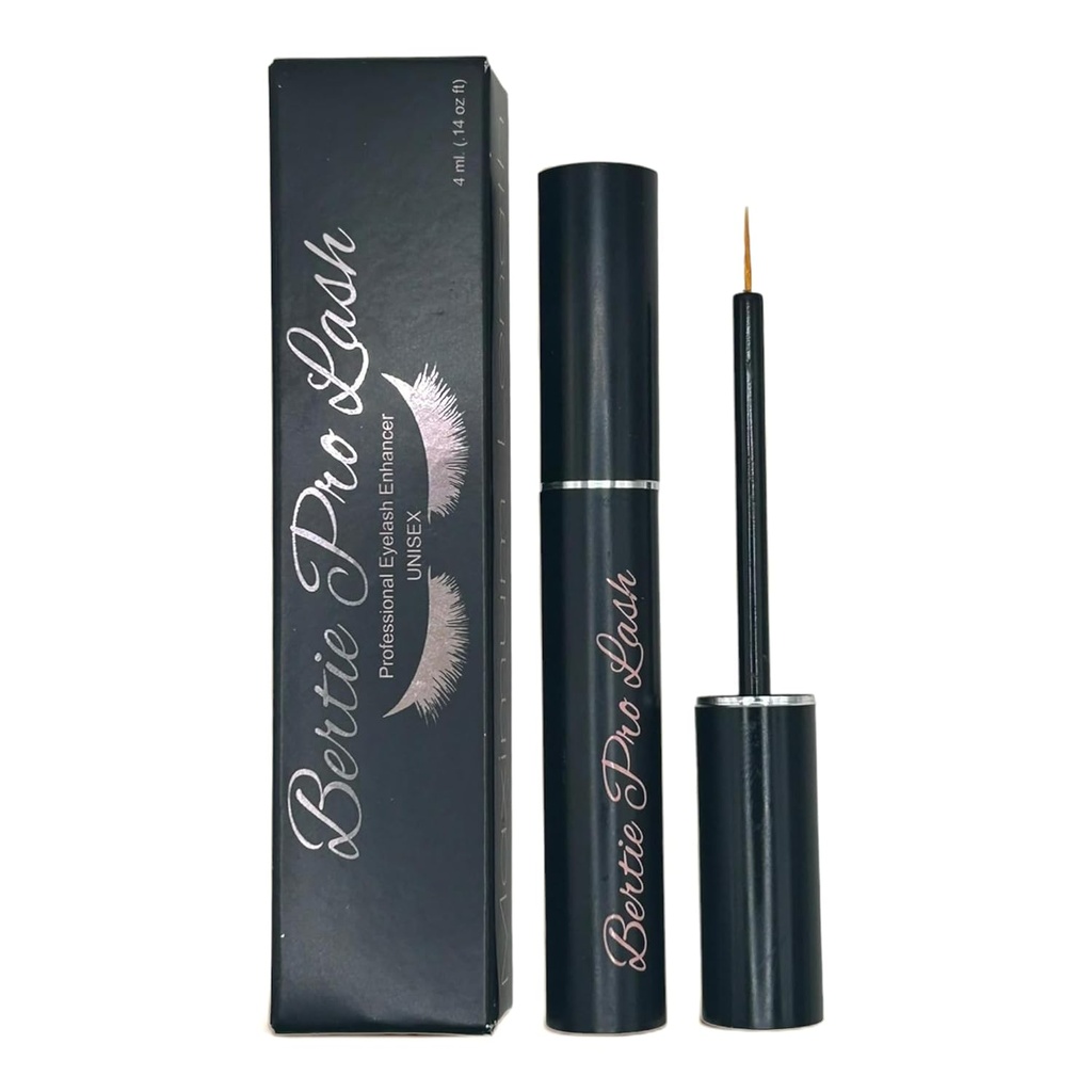 Bertie Pro Lash Steigerung Wimpern und Augenbrauen Wachstum Haar Serum (4ml) Premium Make Up Vegan & Cruelty-Free Behandlung für natürliche Lashes, Erweiterungen & Augenbrauen.