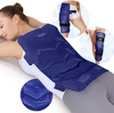 REVIX Großes Eispaket für Rücken, 13” x 21” Wiederverwendbares Gel Cold Pack für Full Back Coverage, Kaltkompress Wrap für Schulter, Hip, Leg Relief, Ideal für Fatigue, Muskel Soreness und Daily Recovery, Navy