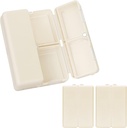 FYY Daily Pill Organizer,2 Pcs 7 Komponenten Tragbare Pille Fall Reise Pille Organizer,[Folding Design] Pille Box für Geldbeutel, um Vitamine, Kaffee Leberöl, Ergänzungen und Medikamente-Weiß