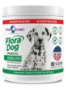 Vital Planet - Flora Dog Probiotic Powder Supplement mit 20 Billion Kulturen und 10 Strains, hohe Potenz Immun- und Verdauungsunterstützung Probiotika für Hunde, 7.84 Unze, 222 Grams, 60 Servietten