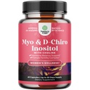 Myo-Inositol & D-Chiro Inositol Supplément pour femmes - Supplément Choline pour réguler le cycle menstruel, la fertilité et l'équilibre hormonal - Capsules d'équilibre hormonal pour femmes avec Myo et D-Chiro - 60 capsules