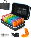 Monatliche Pille Organizer 3 Mal pro Tag mit Pille Cutter, 30 Tage Pill Organizer Monatlich, Month Medicine Box Holder Organizer mit 31 täglichen Komponenten, Hard Shell Travel Case & Removed Shoulder Straps