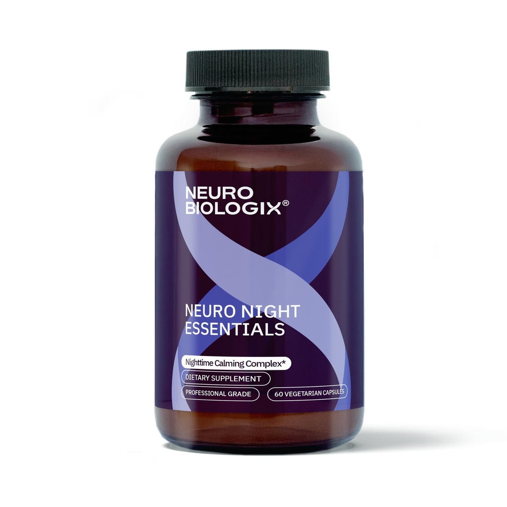 Neuro Night Essentials – Natürliche nächtliche Unterstützung mit GABA, Melatonin, Valerian Root, LTheanin, Magnesium & More – fördert Entspannung, Mood Balance & Rest – 60 Veg Capsules – Made in USA