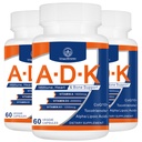 ADK Vitamin Supplement 20000 IU - Hohe Potenz Vitamine A, D3 und K1 für Herz, Knochengesundheit und Immununterstützung Vitamin ADK 180 Kapseln
