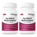 Fairhaven Health Dünger für Frauen | Pränatale Vitamin Fertilität Ergänzungen für Frauen | Empfängnis für sie mit Vitex und Folate | Support Cycle Regularity and Ovulation* | 180 Kapseln