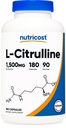 Nutricost L-Citrullin 1500mg, 180 Kapseln - 750mg pro Kapsel, glutenfrei, nicht gentechnisch verändert, Verpackung kann variieren