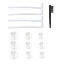 Universal BTE Hörgerät Eartips Domes Set - Inklusive 9 Single-Layer Ohrstecker, 4 Resound Tubes und 1 Reinigungsbürste