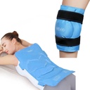 REVIX Full Back Ice Pack für Verletzungen Reusable Large Gel Ice Wrap für Rückenschmerzen Relief und XL Knie Ice Pack Wrap rund um ganze Knie nach Chirurgie