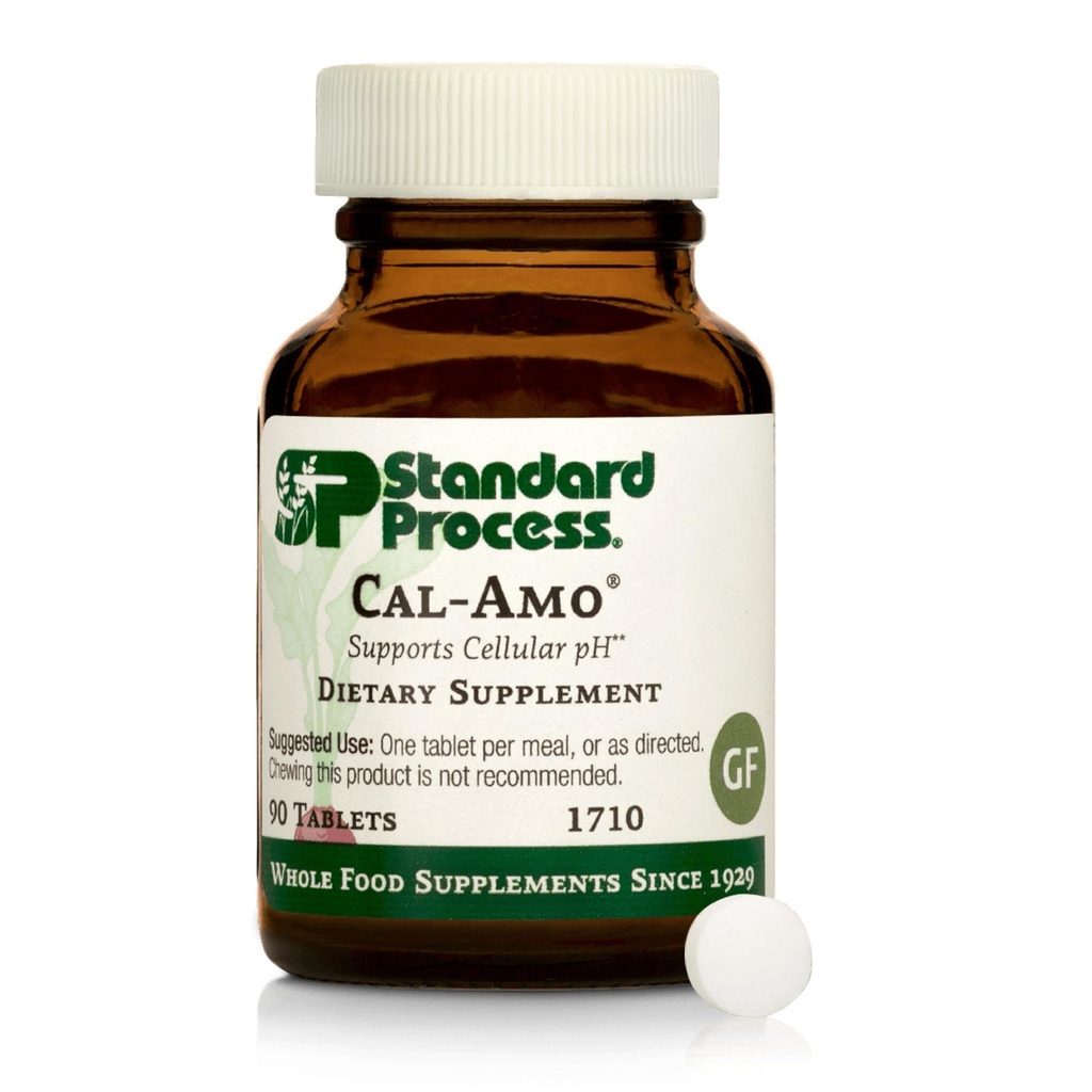Standard Process Cal-Amo - Cellular Health Support Supplement - Lung Support Supplement mit Calcium & Chloride - Unterstützt gesunde Atmungsfunktionen - 90 Tabletten