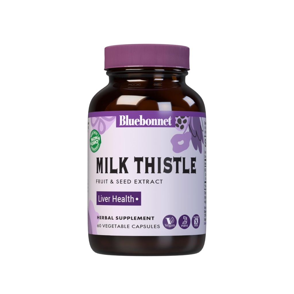 BlueBonnet Milchdistel Obst und Saatgut Extrakt Ergänzung, 60 Zähler