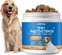 15-in-1 Hunde Multivitamin Ergänzungen - Hund Multivitamin Kaubar - Immunität, Verdauung, Gelenk und Herz Gesundheit Unterstützung für Haut, Mantel Herz, Immunsystem - für alle Altersgruppen Alle Rassen (120 Zähler)