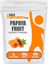 BulkSupplements.com Papaya Obst Extrakt Pulver - Papaya Extrakt, für Verdauungsunterstützung - Glutenfrei, 1g pro Servierung, 100g (3,5 oz) (Pack von 1)