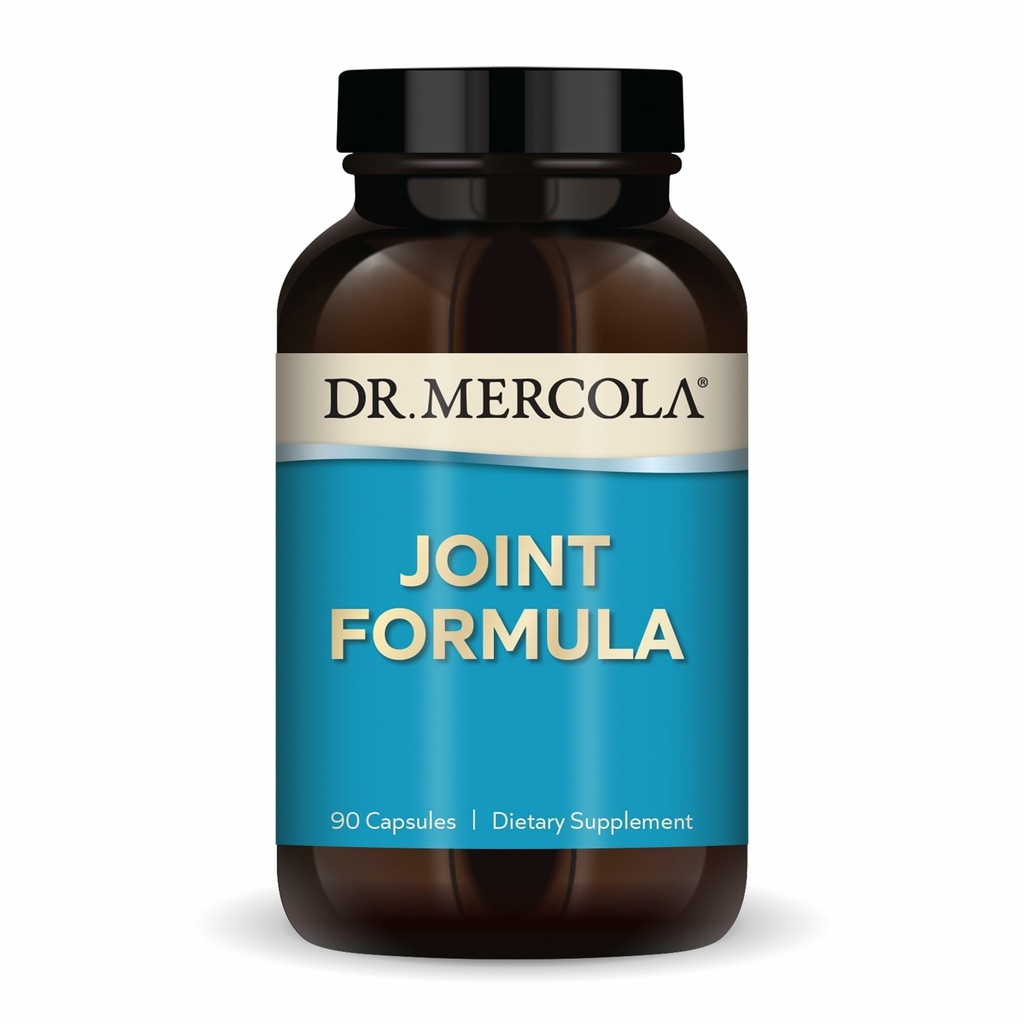 Formule mixte Dr. Mercola - Soutient le confort et la mobilité des articulations - à partir de la membrane naturelle de la coquille d'oeuf - sans OGM et sans gluten - 90 capsules (90 portions)