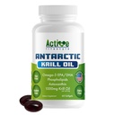 Active Lifestyle Antarctic Krill Oil Supplement, High Absorption EPA, DHA, Astaxanthin & Phospholipid, Red Krill, GMO Free, Glutenfrei, Sojafrei, Dairy Free, Lab Tested, Made in USA