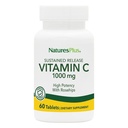NaturesPlus Sustained Release 1000 mg Vitamin C - 60 Tabletten - Mit Rose Hips - Vegetarisch, Glutenfrei - 60 Portionen