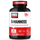 FORCE FACTOR D Mannose, D-Mannose 500mg Ergänzung zur Unterstützung Urinary Tract Gesundheit für Frauen und Männer, Blasenkontroll-Ergänzungen, Premium-Qualität, Vegan, Non-GMO, 120 Kapseln