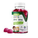Viteey Zinc pour les enfants Gummies, 25mg - Immune Support pour les enfants et les adolescents - puissant antioxydant naturel, supplément de vitamine de zinc pour enfants - végétalien, sans gélatine, sans gluten - goût de baies à croquer