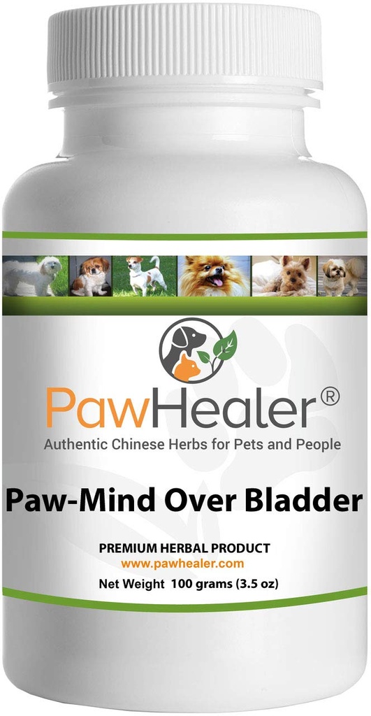 Dog Urinary Incontinence - Paw Mind Over Bladder - Kräutermedizin für Hunde mit Leaky Bladder - 100 Gramm Pulver