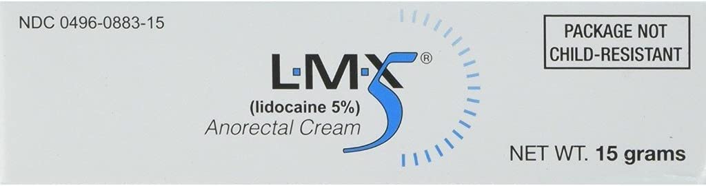 LMX5 Lidocaine Schmerzlinderungscreme, 15g Tube – topische, schnelles Handeln, lang anhaltende Verwendung für Schnitte, Schrott, Sunburn, Biss