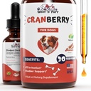 Cranberry Ergänzung für Hunde - Hund UTI Behandlung - Hunde Cranberry Ergänzung - Cranberry für Hunde - Hund UTI Cranberry - Hund UTI - UTI Behandlung für Hunde - UTI Hunde - 1 fl oz - Bacon Flavor