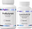 Ensemble de soutien de Tisseract Gut & Immune – ProButyrate 600mg & QuerciSorb Quercetin 400mg, 120 + 90 Capsules, Hypoallergénique, Gastro-intestinale et santé immunitaire