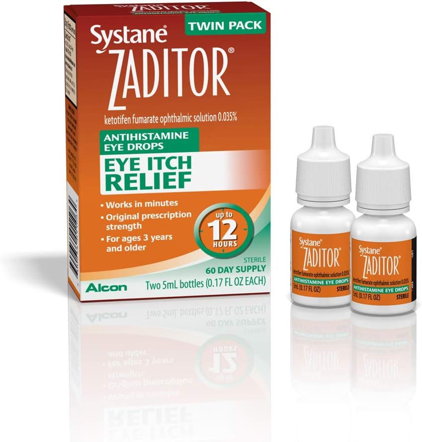 Systane Antihistamine gouttes oculaires, Twin Pack, 5 mL chacun, 0,17 once (paquet de 2)