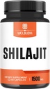 Extrakt 5:1 Shilajit Supplement 1500mg - Unterstützung für Immunsystem, Energieproduktion, Gehirngesundheit und Gesamt-Wohlbewesen - 60 Kapseln