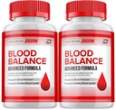 Blut Balance Kapseln, BlutBalance Advanced Supplement, Alle natürlichen Formel, um gesunde Levels zu erhalten, maximale Stärke tägliche Formel, Blut Balance Bewertungen (2 Pack - 120 Kapseln)