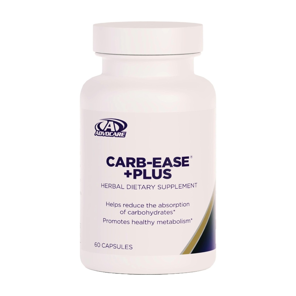 AdvoCare Carb-Ease Plus - Carb Blocker Supplement mit Kidney Bean, Grape Seed & Green Coffee Extract - Unterstützt gesunde Stoffwechsel * - 60 Kapseln